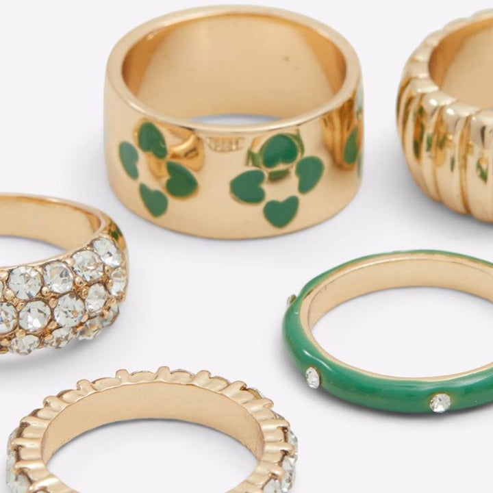 ALDO Green Elastane Ring