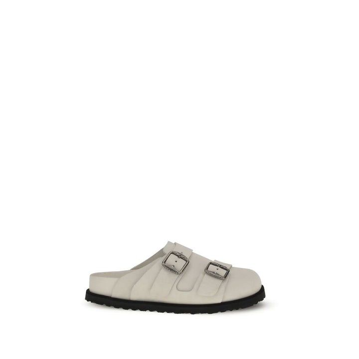 BIRKENSTOCK 1774 Beige Calf Leather Bos Taurus Mules