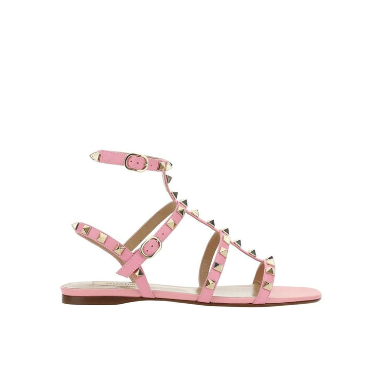 Valentino Garavani Multicolor Calfskin Flat Sandals