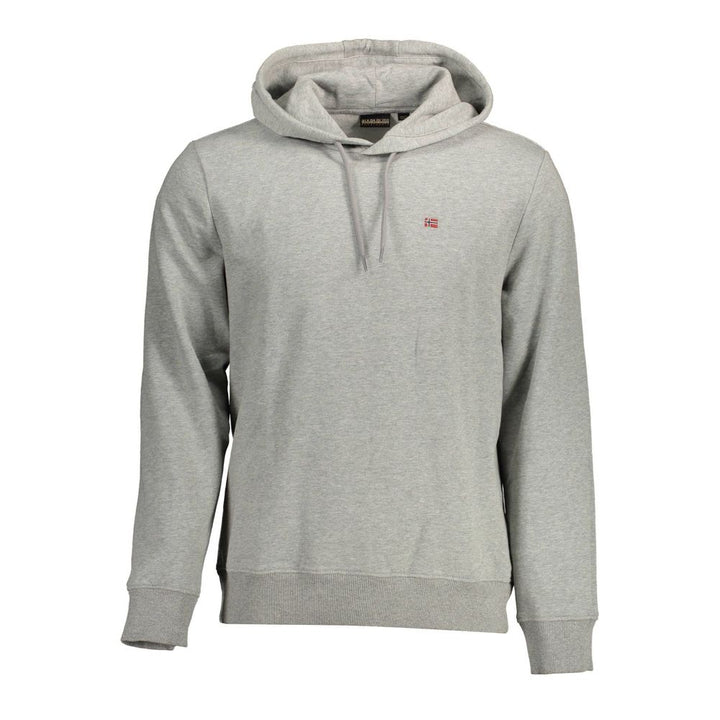 Napapijri Gray Cotton Hoodie
