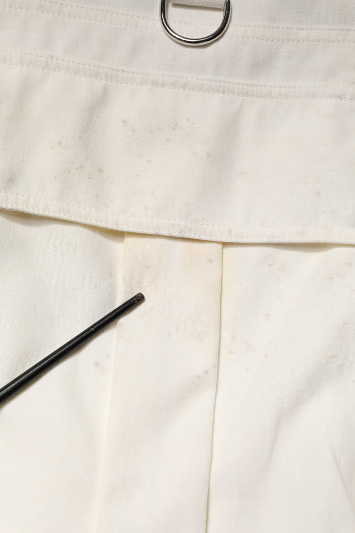 Dolce & Gabbana White Cotton Cargo Men Vest Coat Jacket