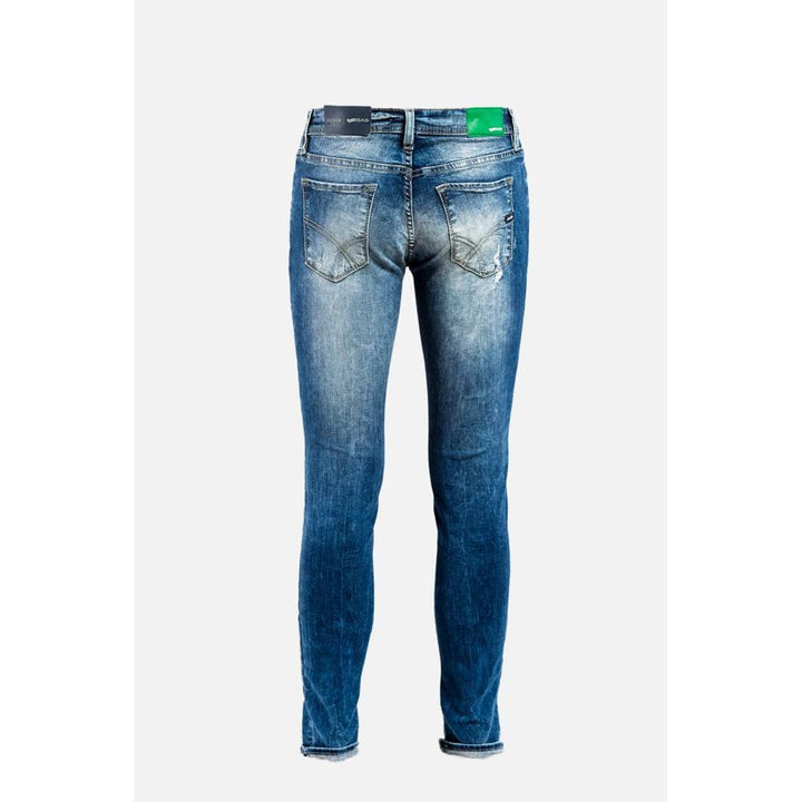 Gas Blue Cotton Jeans Denim