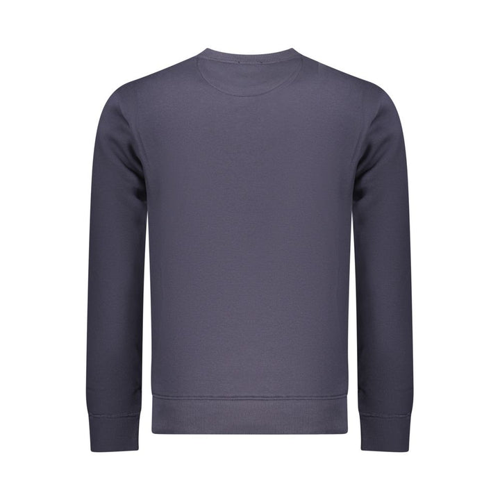 Coveri Moving Blue Cotton Men Sweatshirt