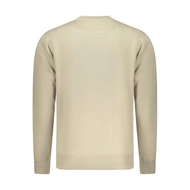 Coveri Moving Beige Cotton Men's Sweatshirt