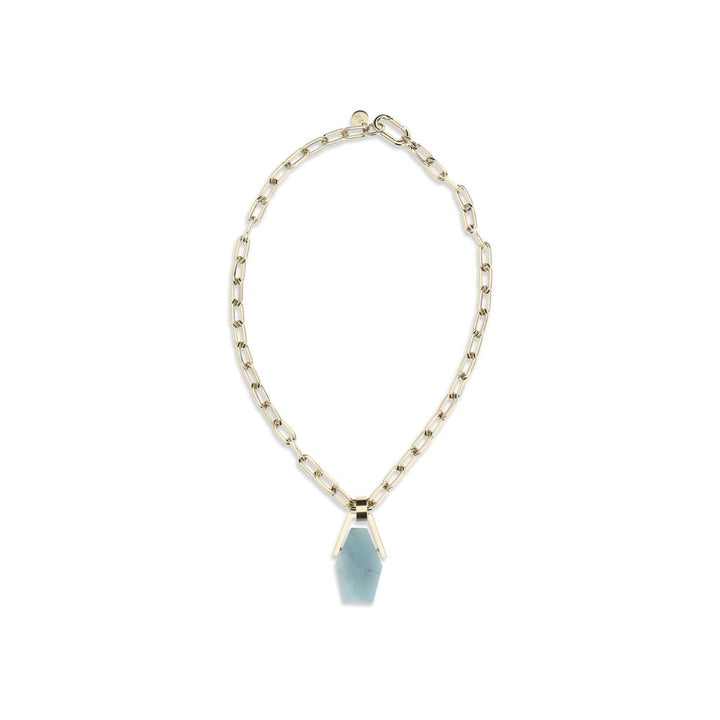 La Double J Blue Brass Necklace