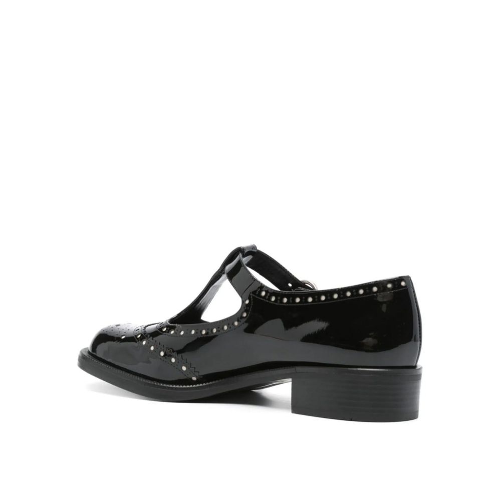 Miu Miu Black Calfskin Ballet Flats