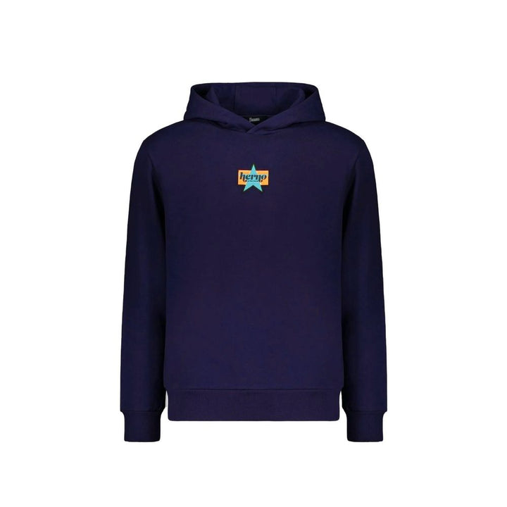 Herno Blue Cotton Sweatshirt