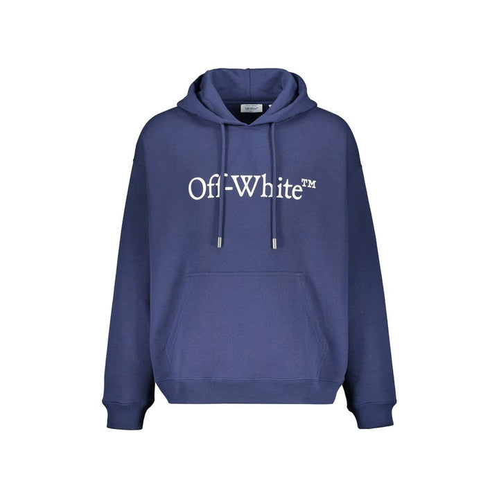Off-White Blue Cotton Sweatshirt