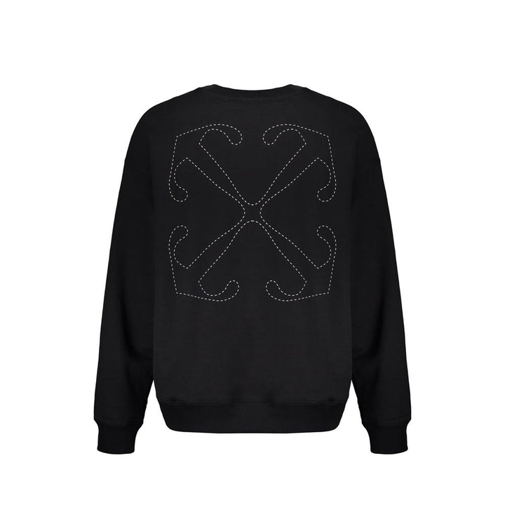 Off-White Black Cotton Sweatshirt