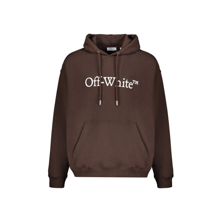 Off-White Brown Cotton Sweatshirt