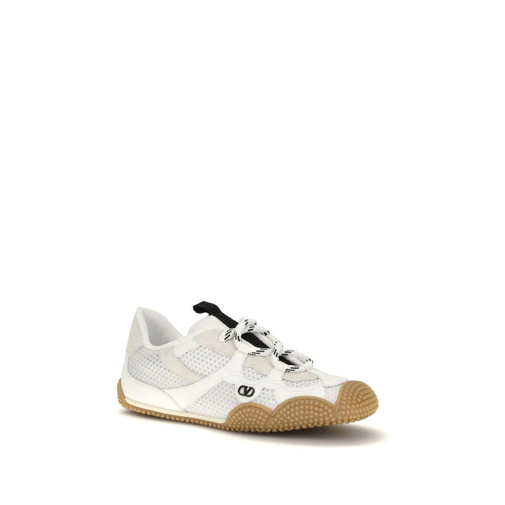 Valentino Garavani White Polyamide Athletic Sneakers