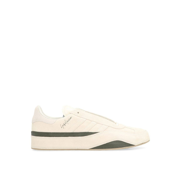 Y-3 White Calfskin Low Top Sneakers
