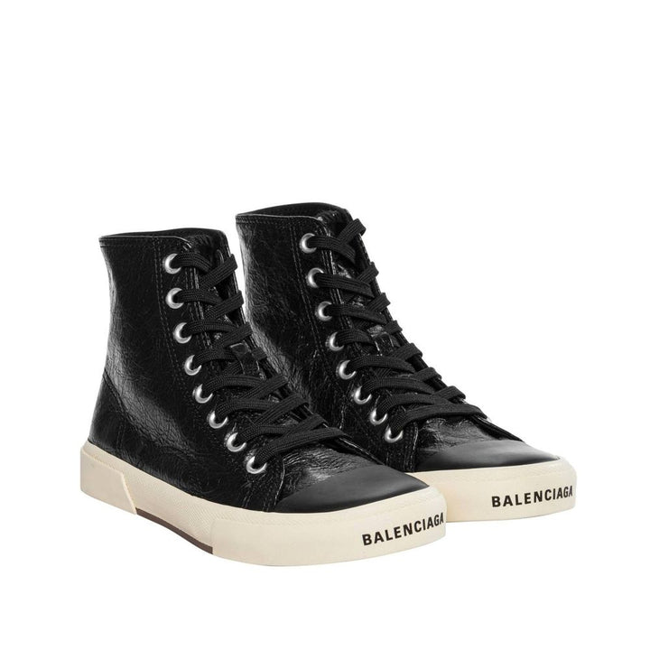 Balenciaga Black Calfskin High Top Sneakers