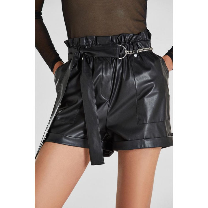 Patrizia Pepe Black Polyethylene Shorts