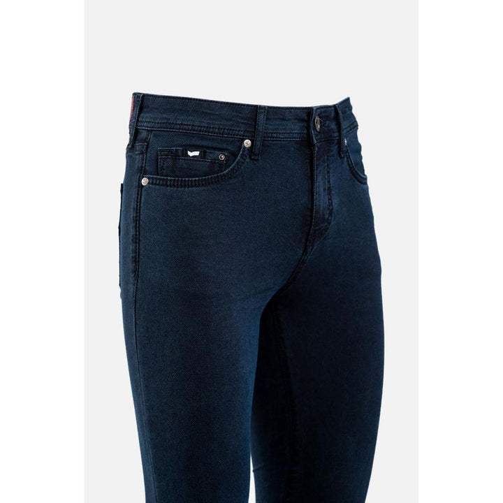 Gas Blue Cotton Skinny Jeans