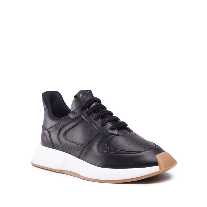 Giuseppe Zanotti Black Calfskin Low Top Sneakers