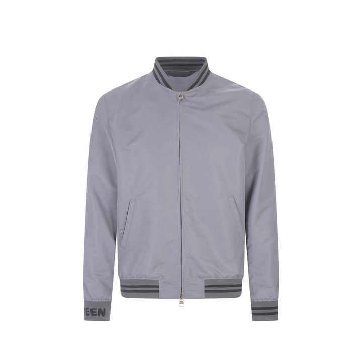 Alexander McQueen Gray Polyester Bomber