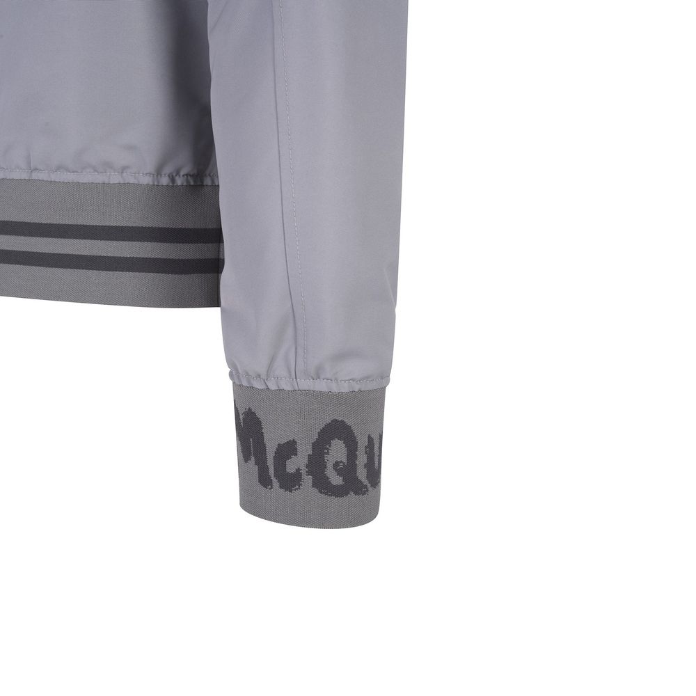 Alexander McQueen Gray Polyester Bomber