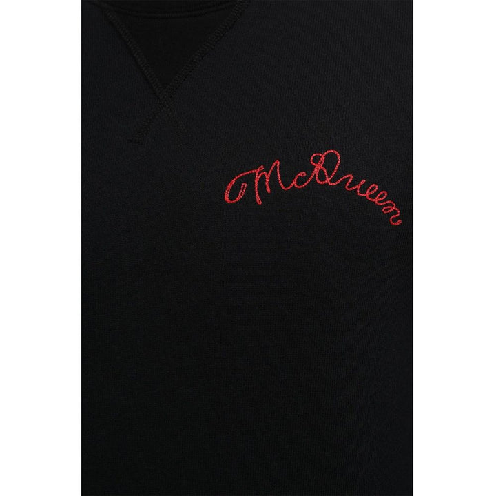 Alexander McQueen Black Cotton Sweatshirt