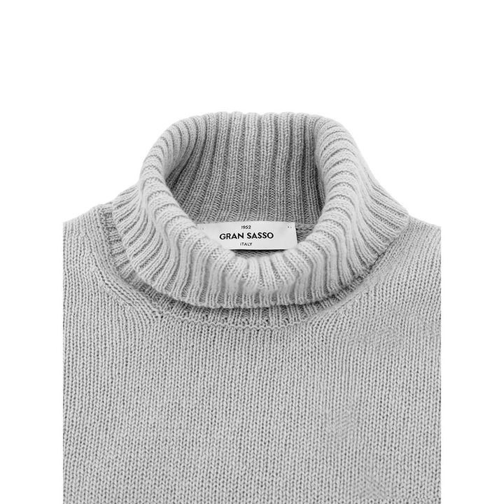 Gran Sasso Gray Wool Turtleneck