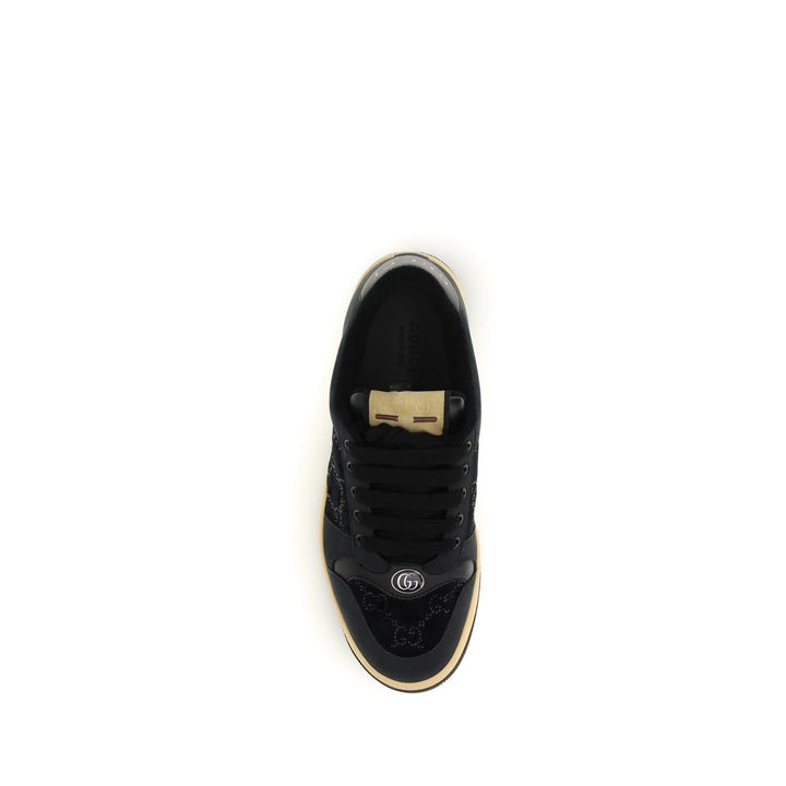 Gucci Blue Calf Leather Bos Taurus Athletic Sneakers