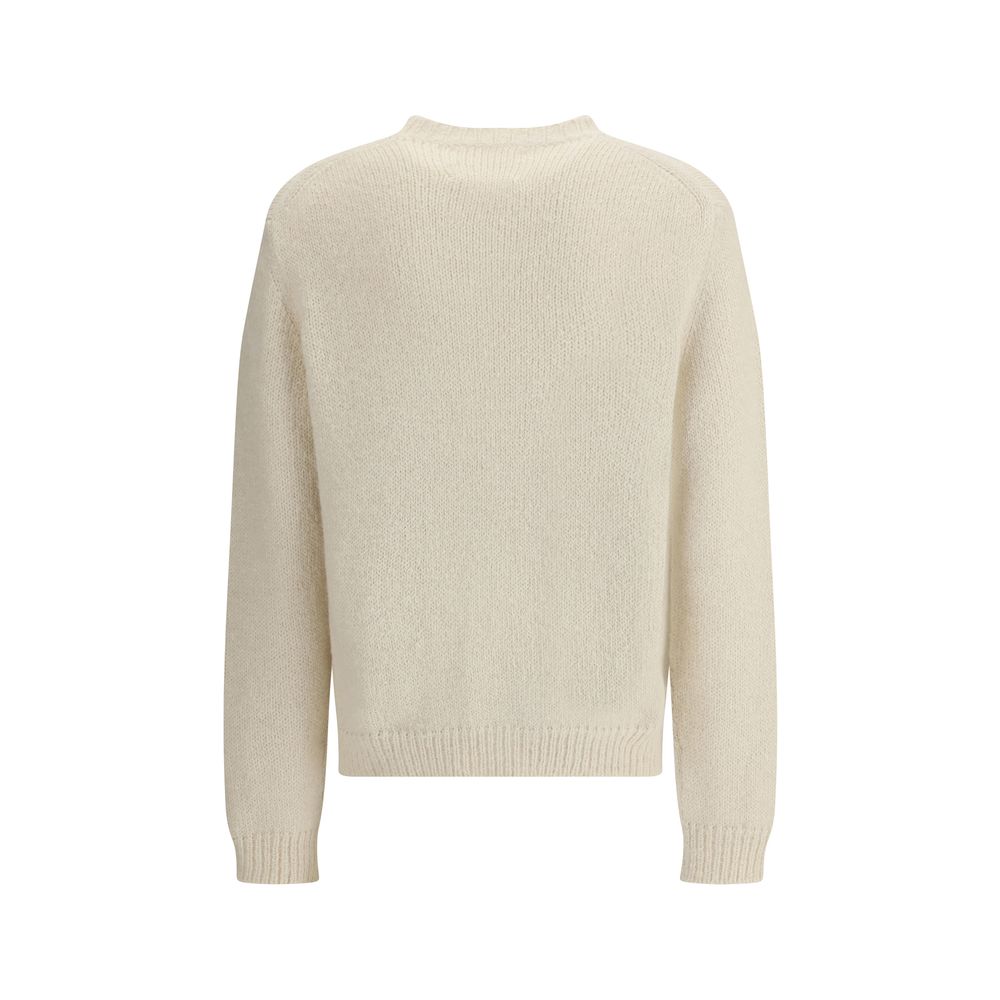 Jil Sander White Alpaca Vicugna Pacos Sweatshirt