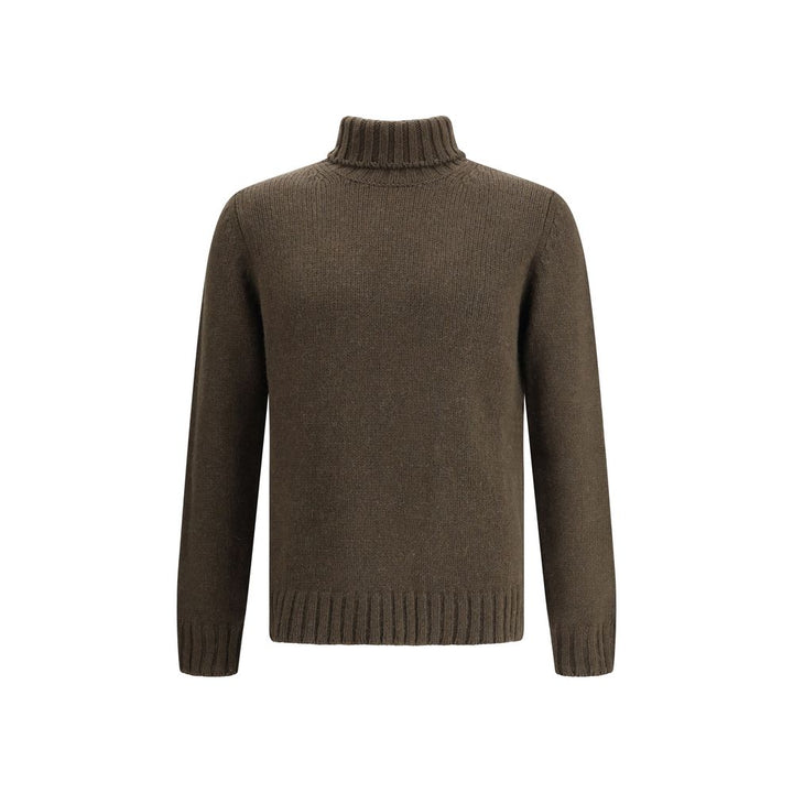 Aragona Cashmere Bicolor Alpaca Vicugna Pacos Turtleneck