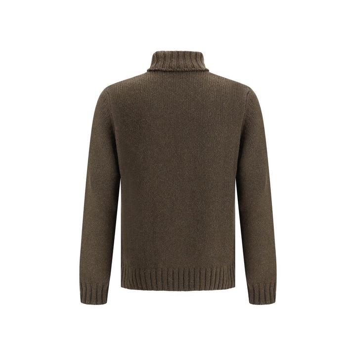 Aragona Cashmere Bicolor Alpaca Vicugna Pacos Turtleneck