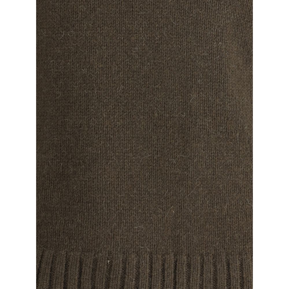 Aragona Cashmere Bicolor Alpaca Vicugna Pacos Turtleneck