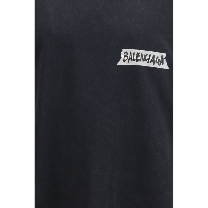 Balenciaga Black Cotton Sweatshirt