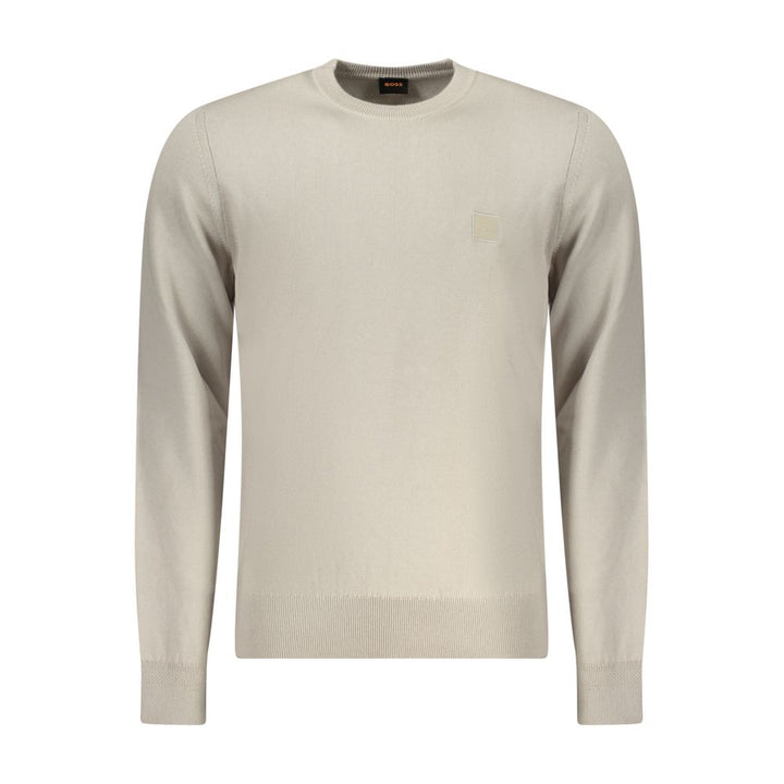 Hugo Boss Beige Cotton Men's Sweater