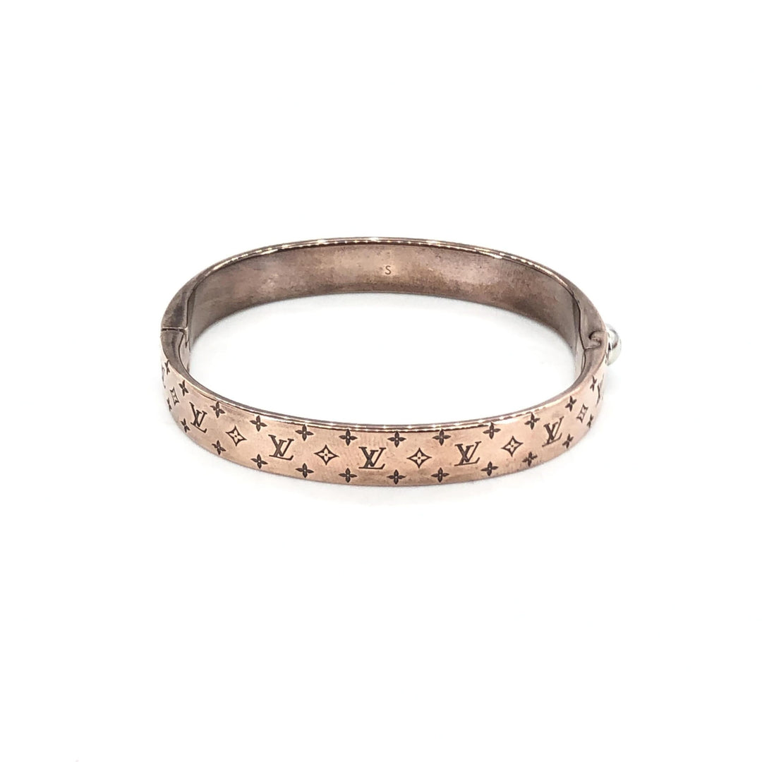 Louis Vuitton Nanogram Cuff Bangle/Plated