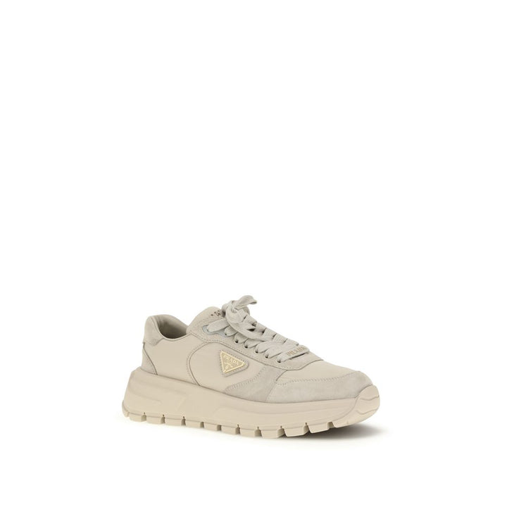 Prada Beige Rubber Athletic Sneakers