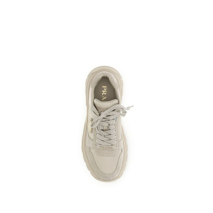 Prada Beige Rubber Athletic Sneakers