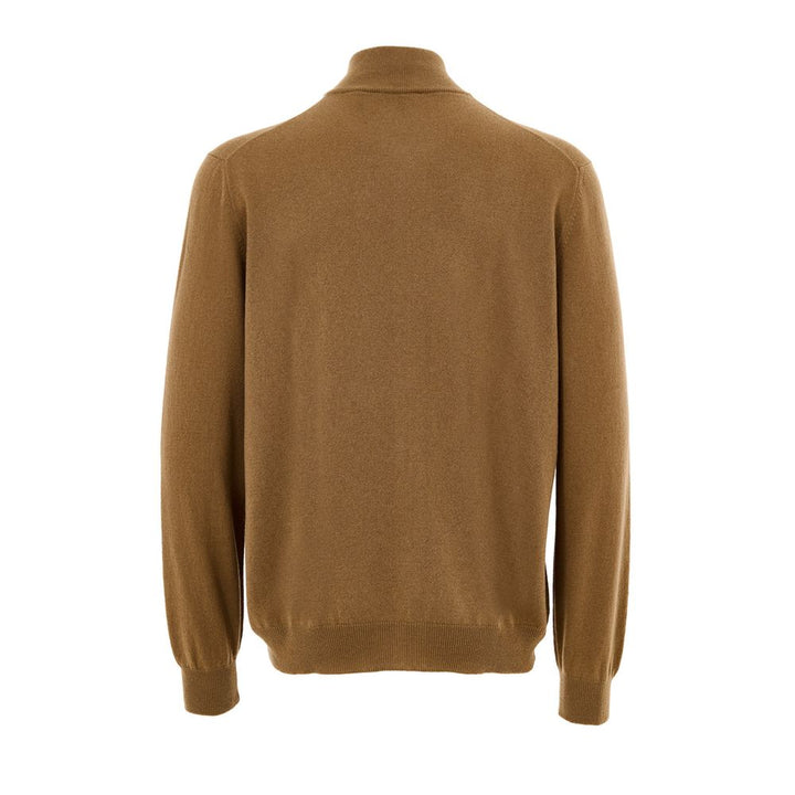 Gran Sasso Brown Wool Turtleneck