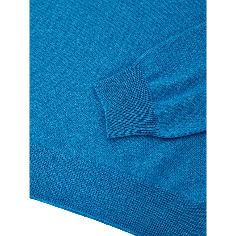 Gran Sasso Blue Wool Turtleneck