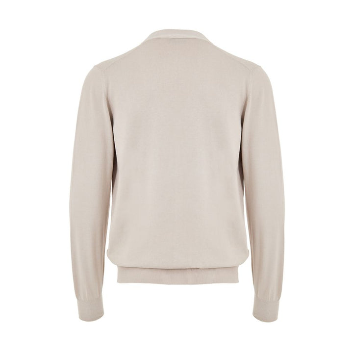 Gran Sasso Beige Cotton Cardigan