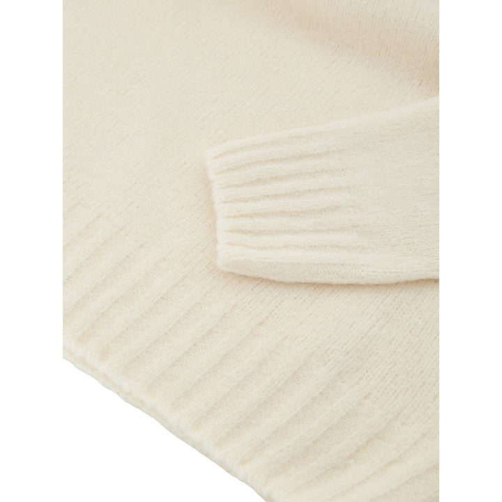 Gran Sasso White Wool Turtleneck