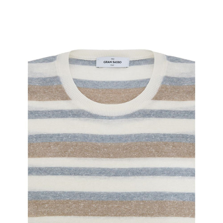 Gran Sasso Multicolor Linen Sweatshirt