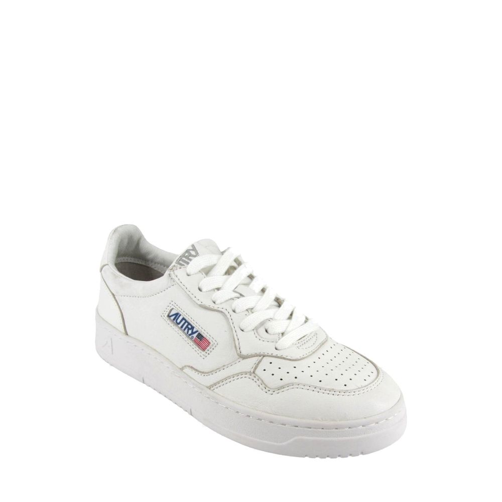 Autry White Leather Athletic Sneakers