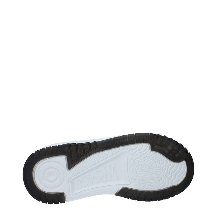 Versace White Leather Low Top Sneakers