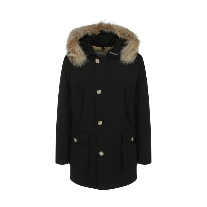 Woolrich Black Cotton Parka