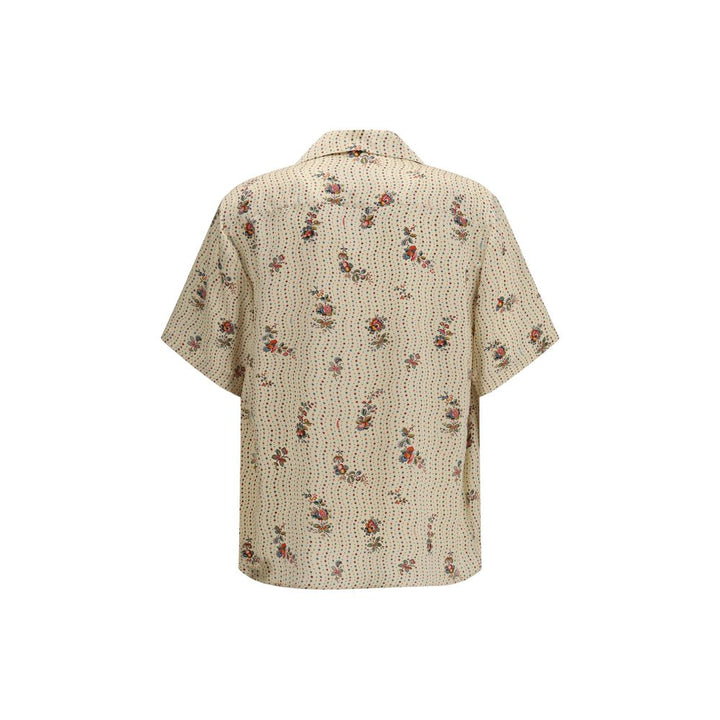 Valentino Multicolor Silk Pattern Shirt