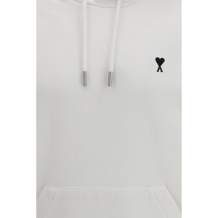 Ami Paris White Cotton Sweatshirt