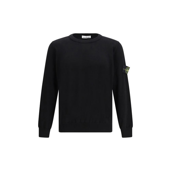 Stone Island Black Cotton Sweatshirt