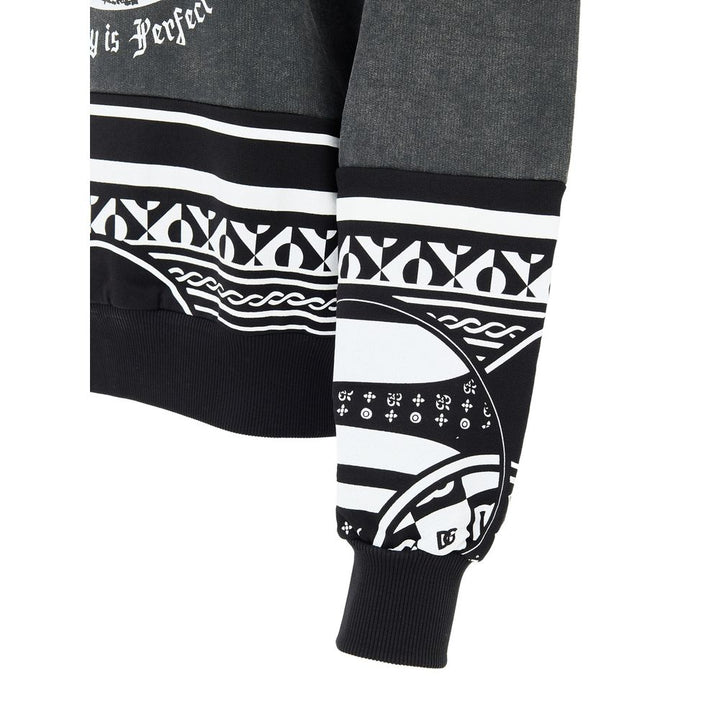 Dolce & Gabbana Black Cotton Sweatshirt