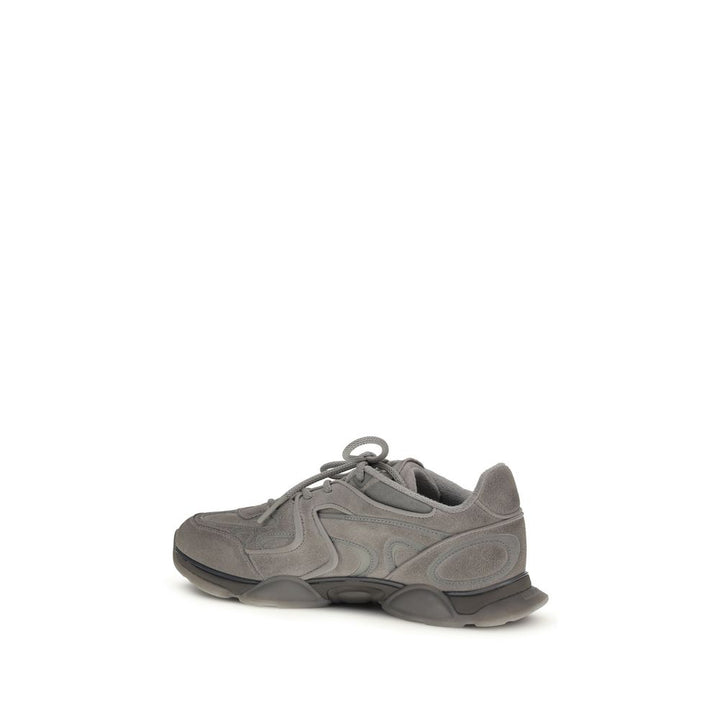 Axel Arigato Gray Calf Leather Bos Taurus Chunky Sneakers