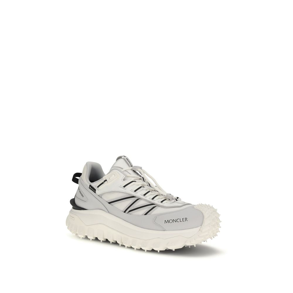 Moncler Gray Polyamide Athletic Sneakers
