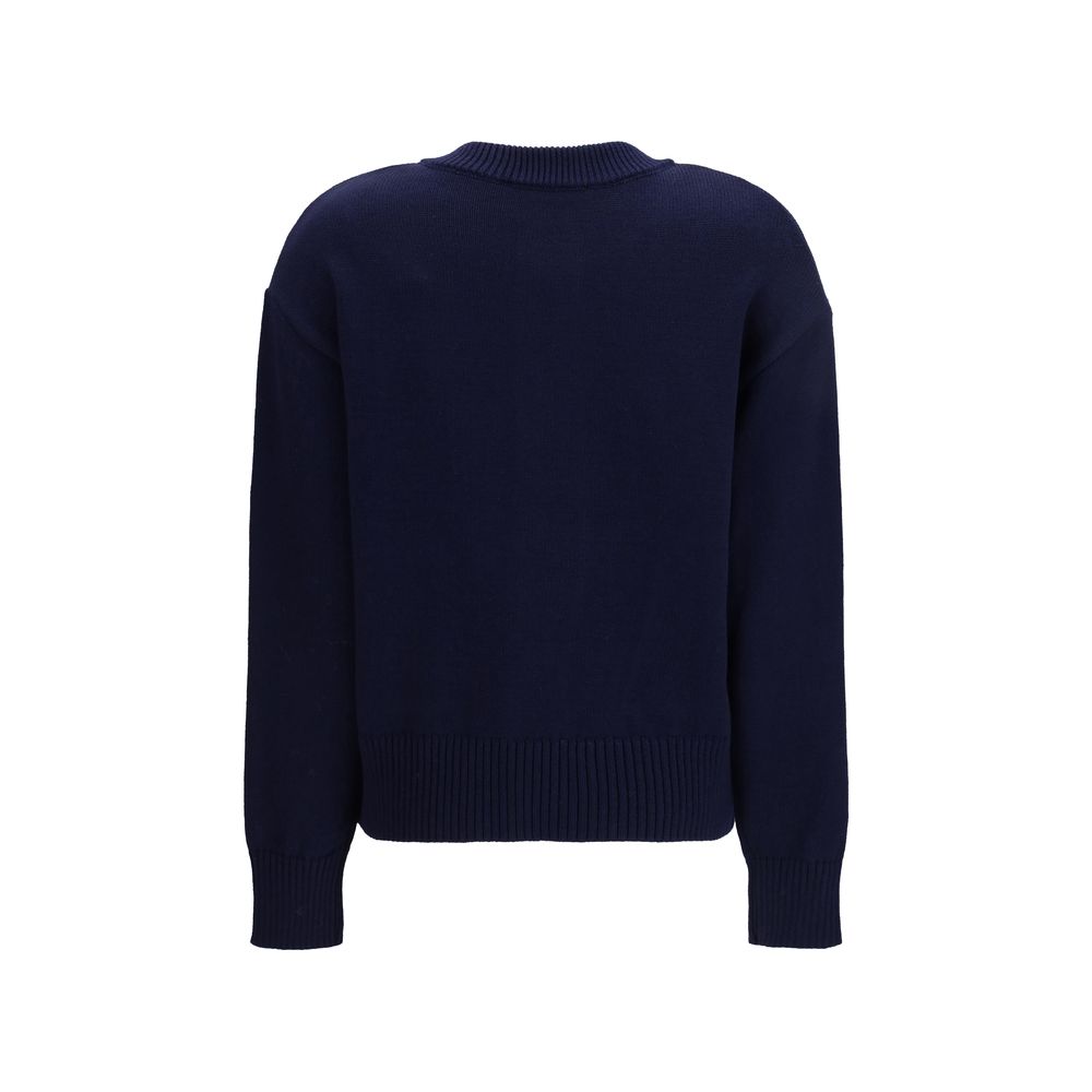 Ami Paris Blue Wool Cardigan