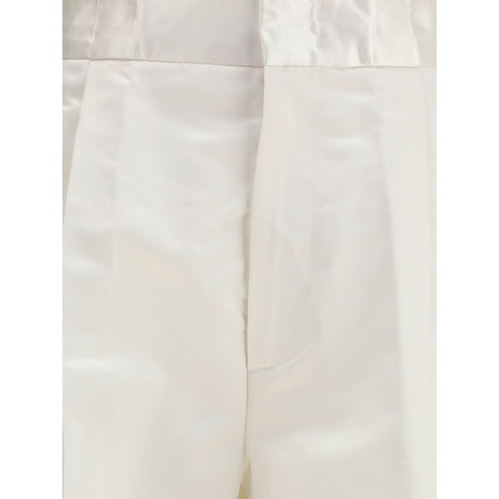 SA SU PHI Beige Silk Pants